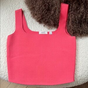 A.L.C. Vibrant Coral Tank Top
